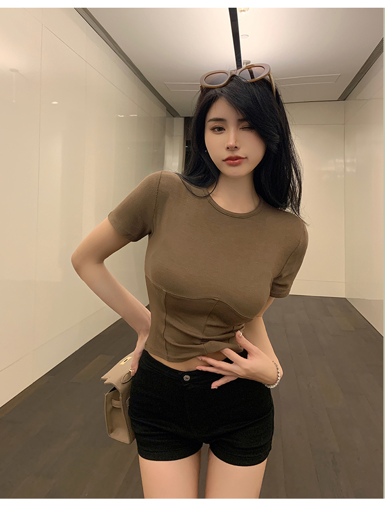 Slim bottoming shirt Korean style tops for women