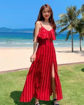 Vacation seaside beach dress Bohemian style dress