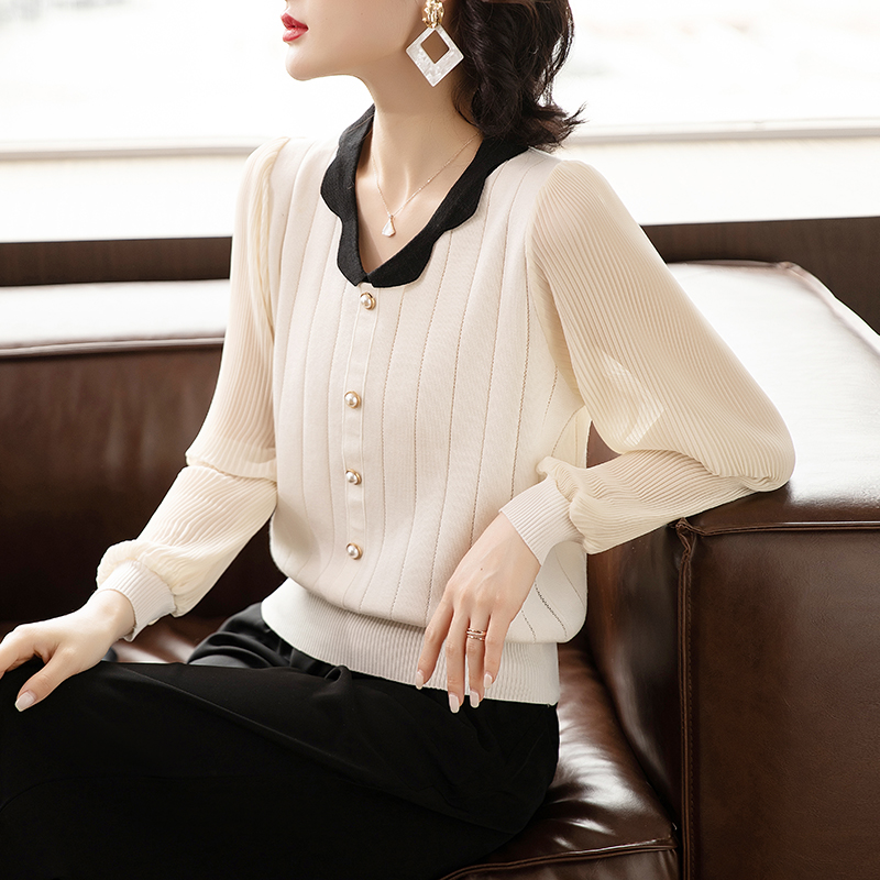 Spring and autumn tops spring small shirt for women