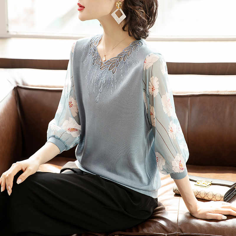 Bottoming tops Western style small shirt for women