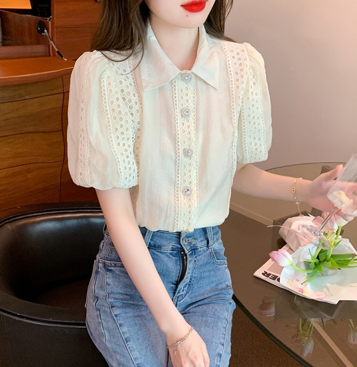 Korean style summer tops all-match shirt for women