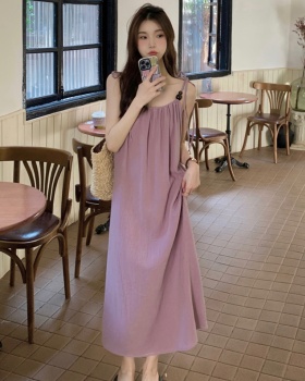Vacation Chinese style Korean style dress for women