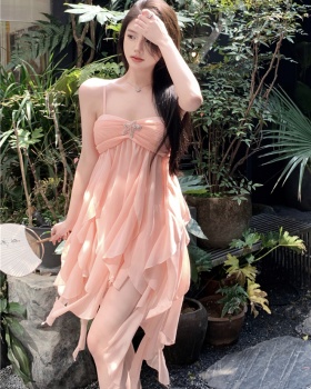 Lady sexy summer cake sling dress for women