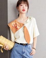 White short sleeve tops summer T-shirt for women
