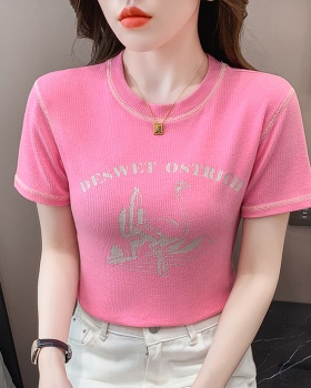 Casual spring and summer T-shirt short sleeve tops for women