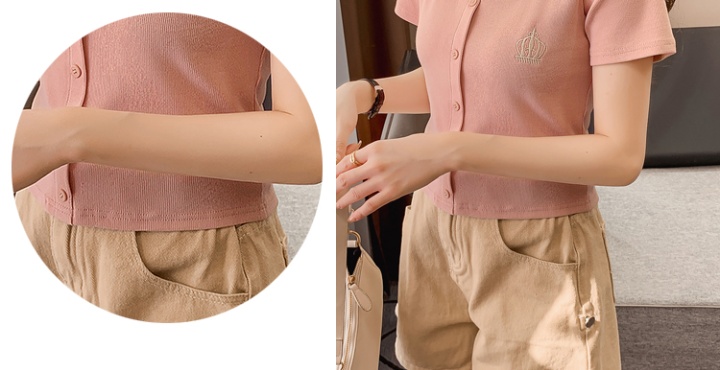 Short summer tops short sleeve T-shirt for women