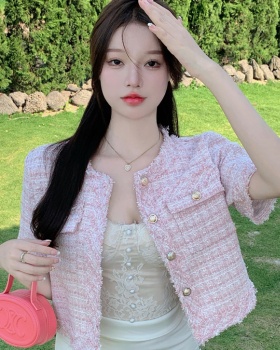 Single-breasted summer Korean style fashion and elegant coat
