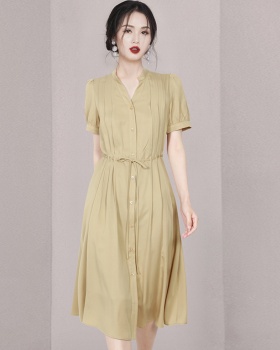 Light frenum shirt temperament dress for women