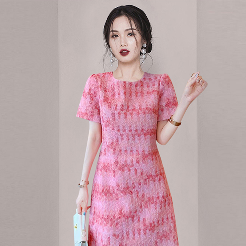 Light embroidery temperament ladies dress for women