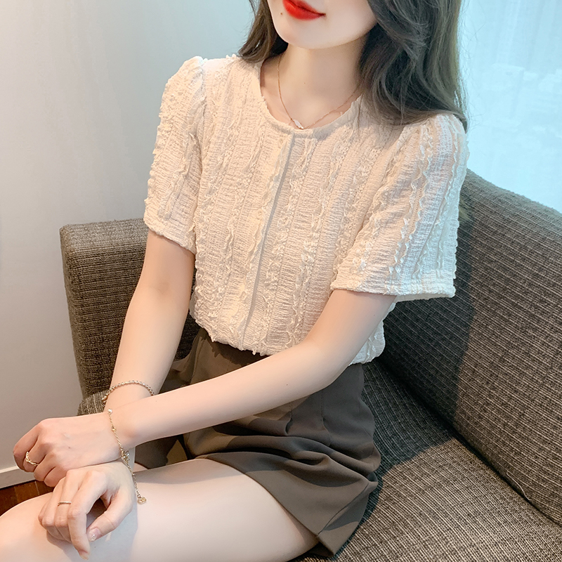 Summer Korean style shirt short sleeve tops for women
