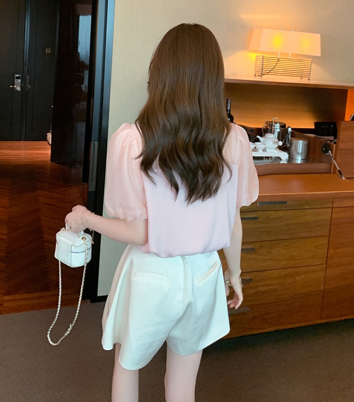 Short sleeve shirt Korean style tops for women