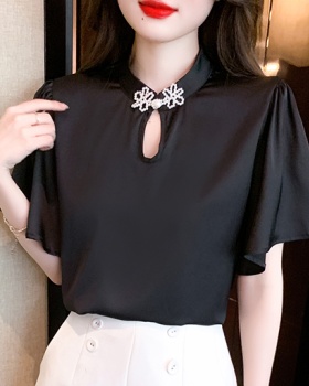 Summer hollow small shirt temperament cheongsam for women