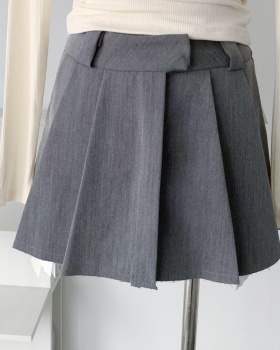 Burr summer short skirt pleated skirt for women