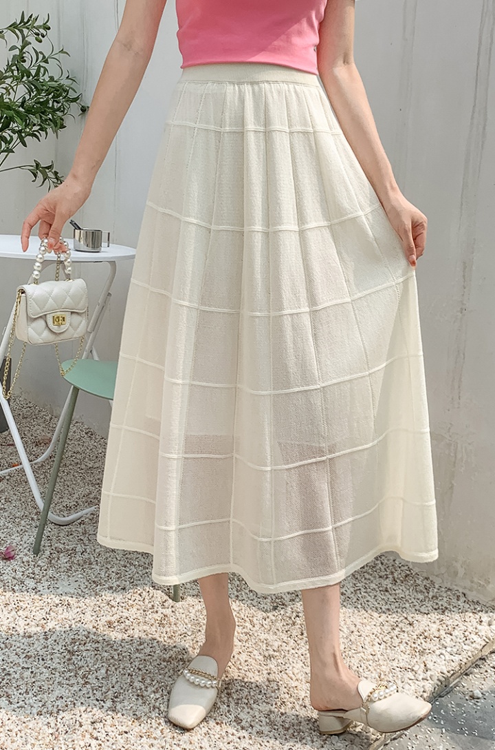 Korean style breathable long skirt lace skirt for women