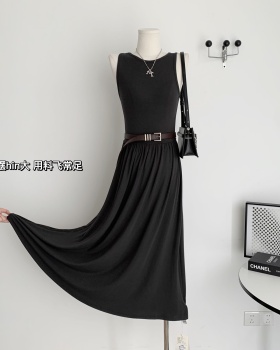 Casual sling vest lazy dress for women
