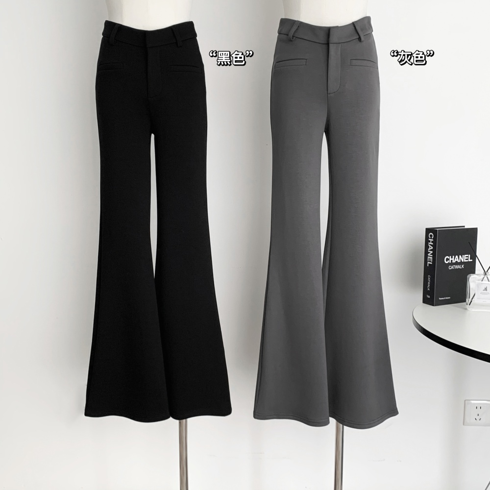 All-match slim waistband micro speaker spring pants