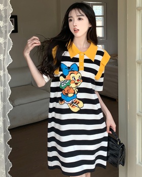 Fat dress Korean style long dress for women
