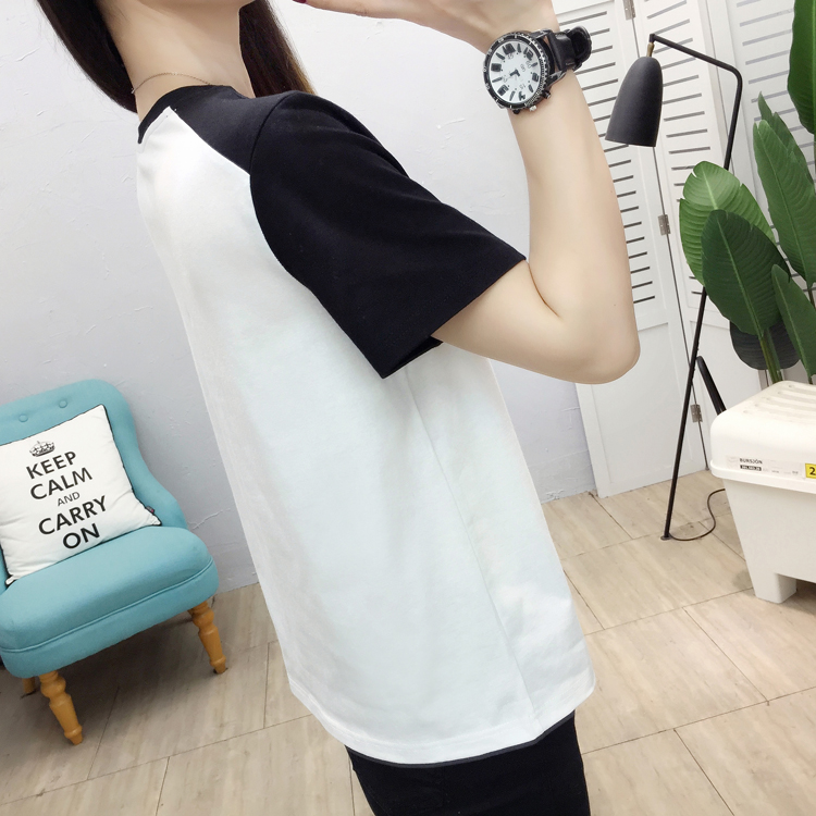 Loose all-match tops short sleeve bottoming T-shirt