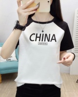 Summer simple tops printing T-shirt for women