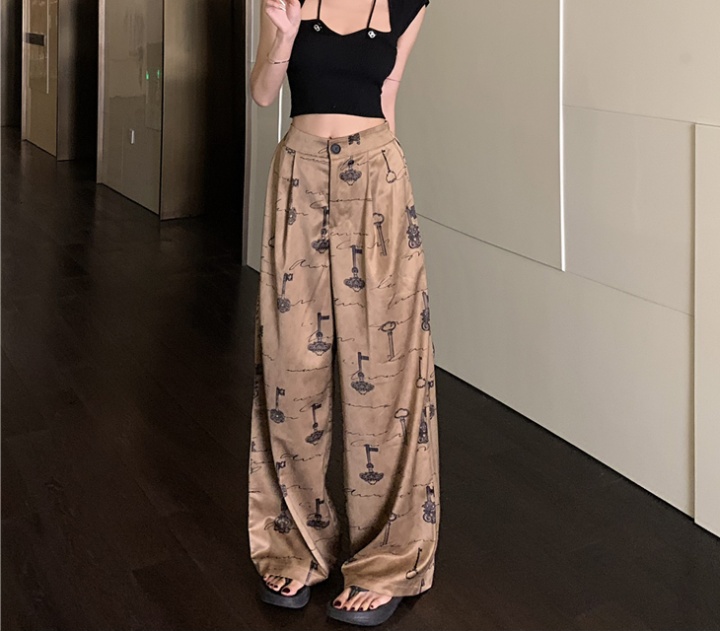 Wide leg mopping casual pants summer pants for women