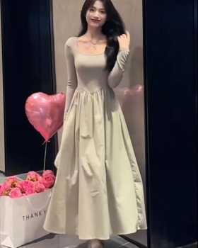 Casual tender France style long dress