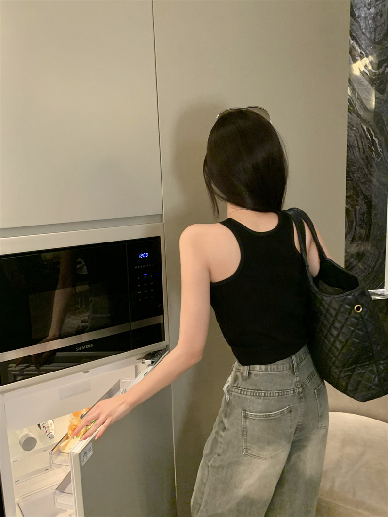 Beauty back bottoming tops knitted vest for women