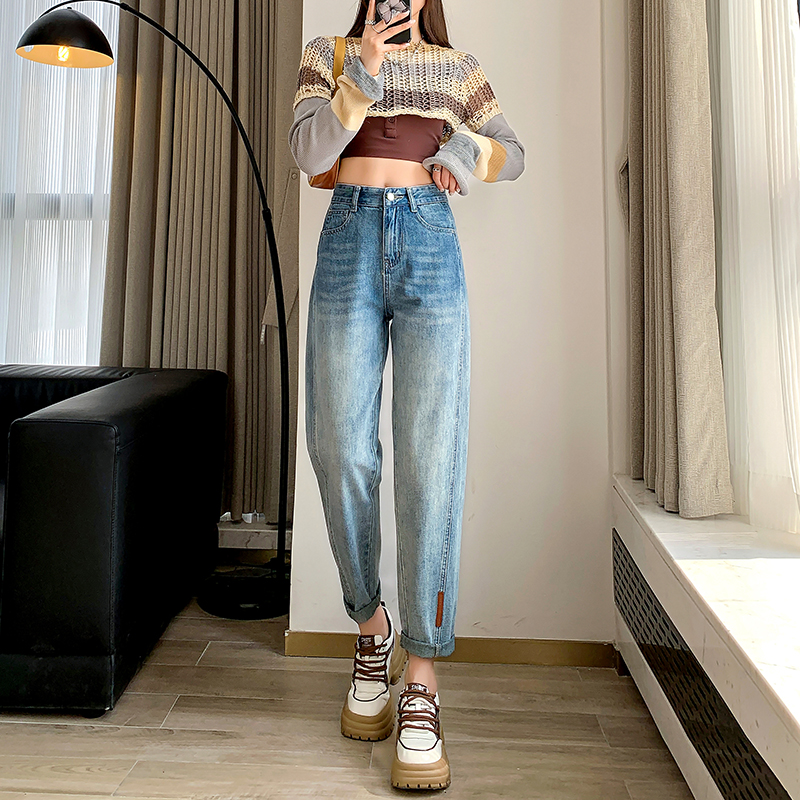 Spring and autumn harem pants radish jeans for women
