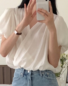 Korean style sweet shirt summer temperament tops