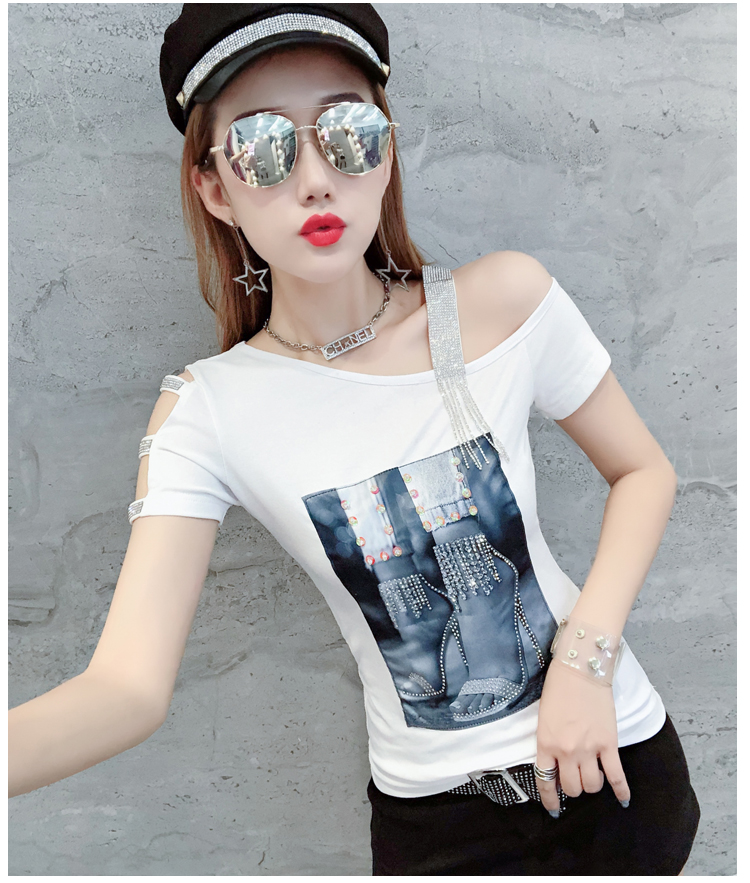 Strapless colors small shirt little sexy T-shirt for women
