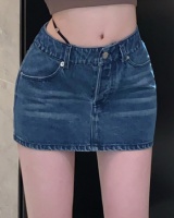 Denim spicegirl skirt sexy hypotenuse short skirt