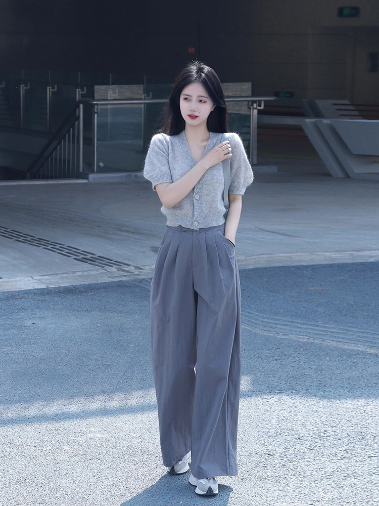 Short sleeve summer T-shirt unique knitted tops for women