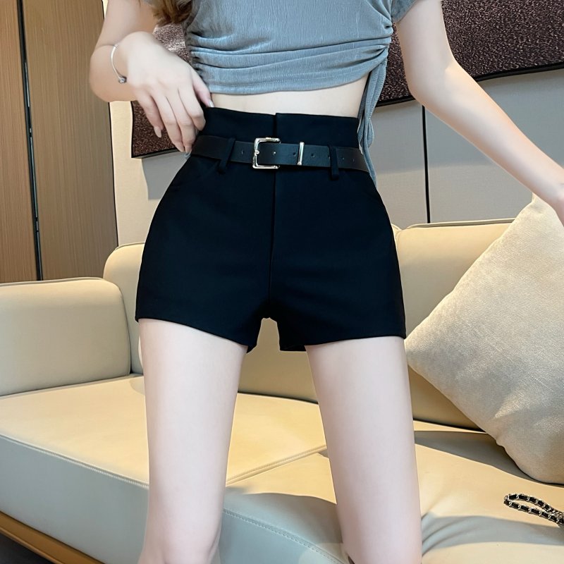 Summer high waist shorts tight casual pants for women