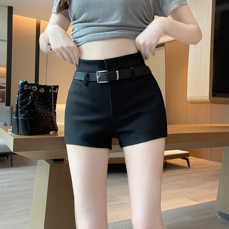 Summer high waist shorts tight casual pants for women