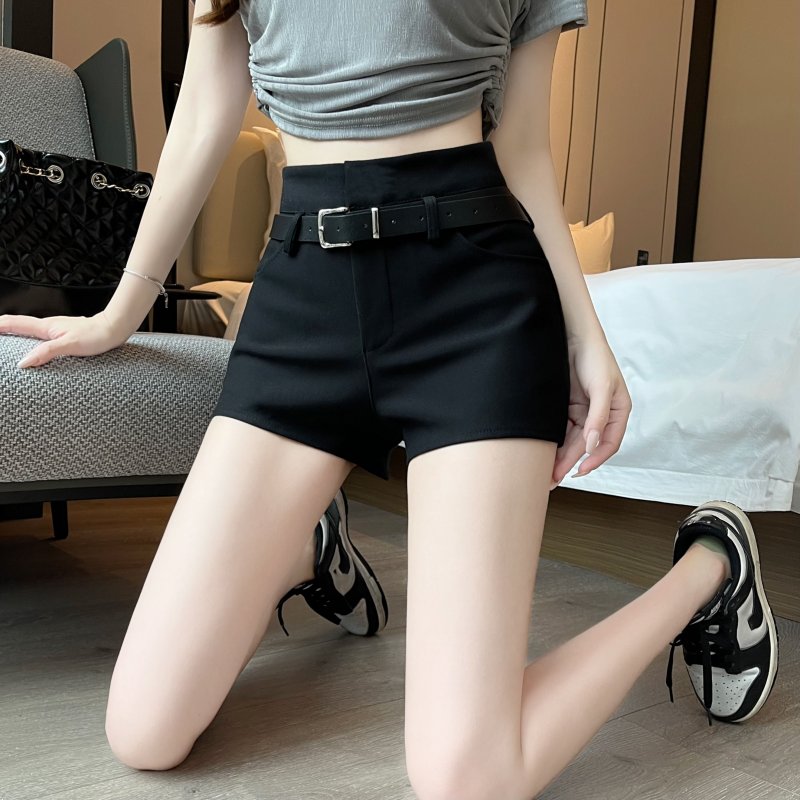 Summer high waist shorts tight casual pants for women