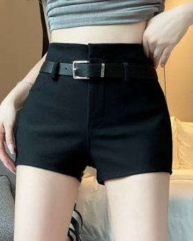 Summer high waist shorts tight casual pants for women