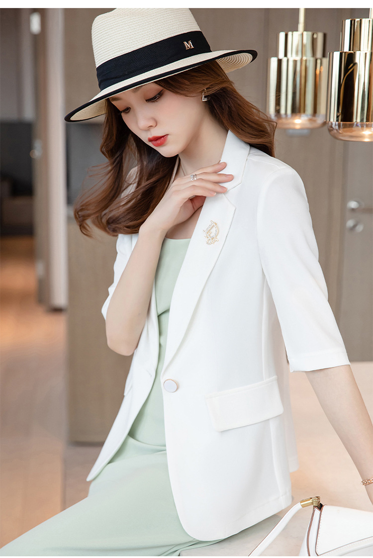 Black Korean style coat spring lace business suit