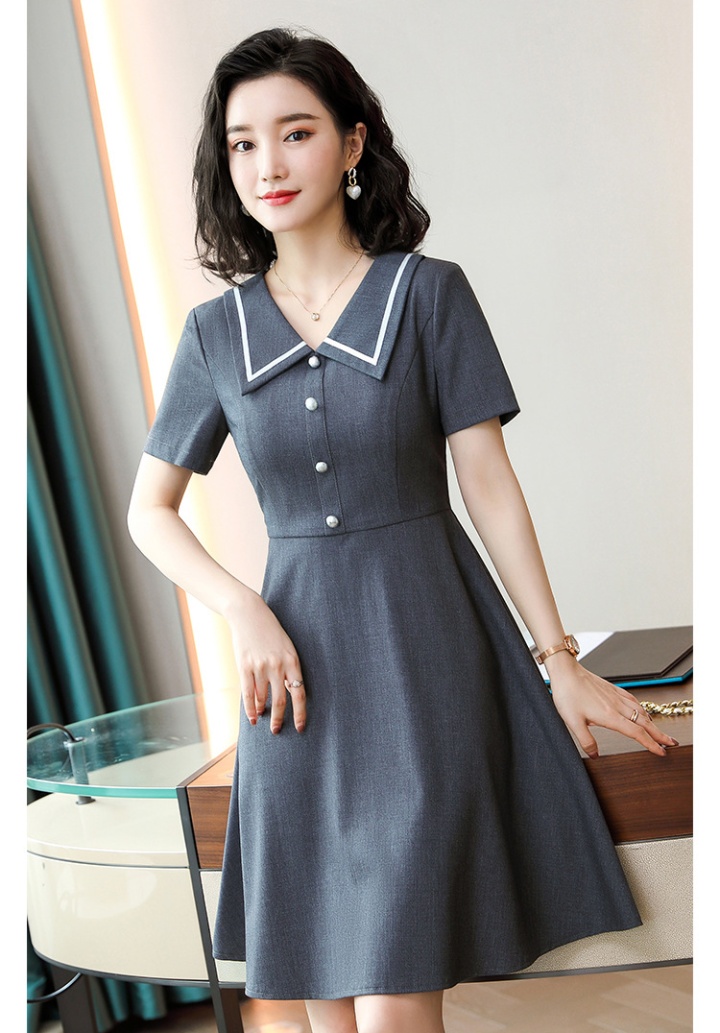 Temperament fashion business suit pullover dress