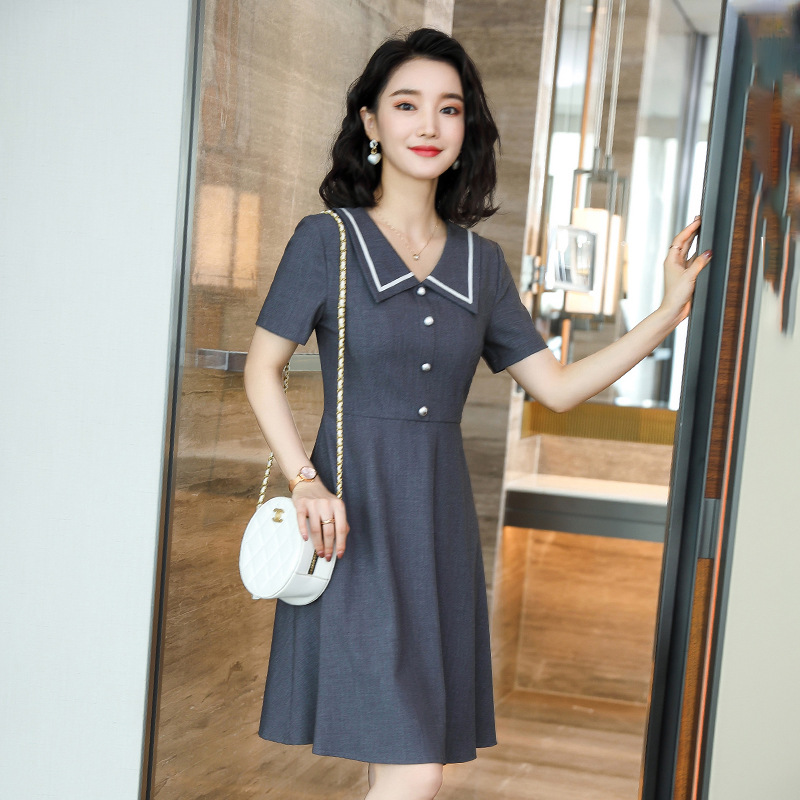 Temperament fashion business suit pullover dress