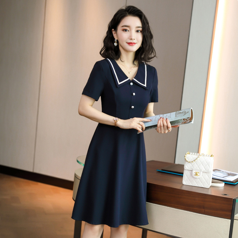 Temperament fashion business suit pullover dress