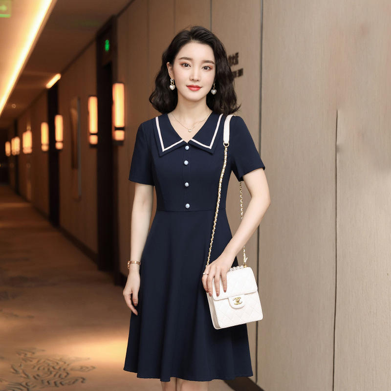 Temperament fashion business suit pullover dress