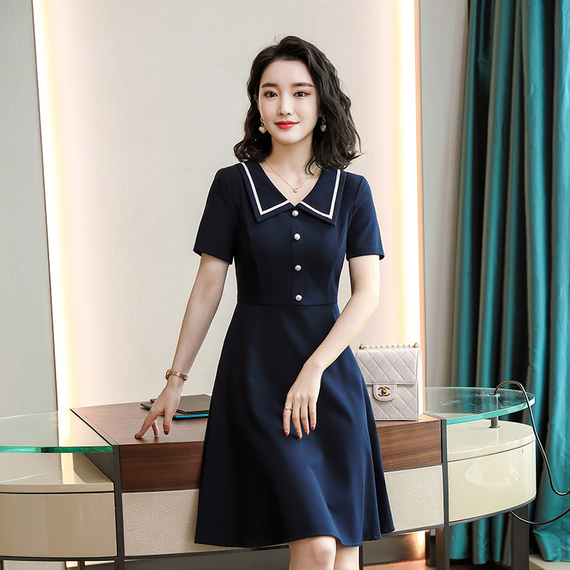 Temperament fashion business suit pullover dress