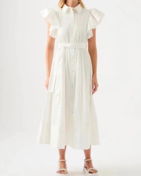 Slim boats sleeve temperament spring and summer dress