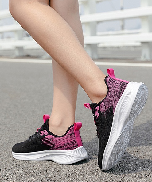 Mesh breathable shoes portable cozy running shoes for women