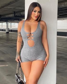 Tight high waist package hip sexy jumpsuit