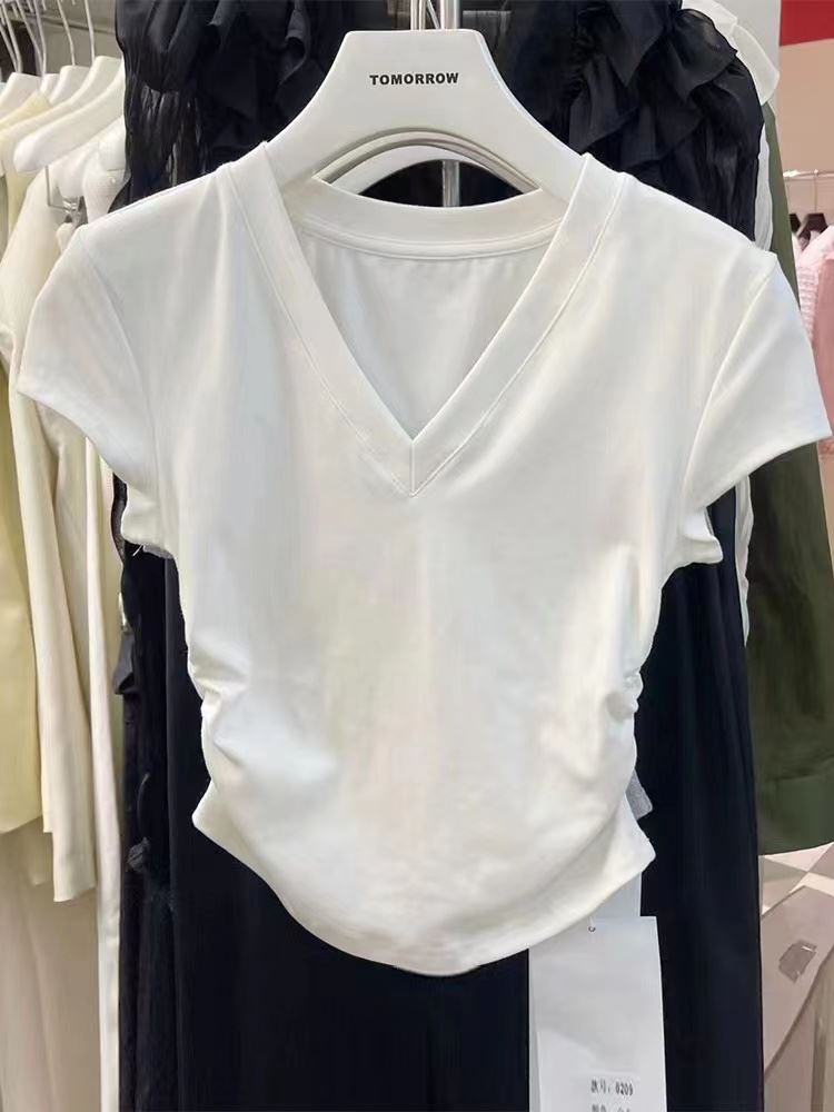 Spicegirl short sleeve T-shirt slim tops for women