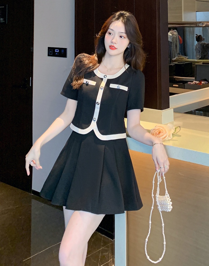 Ladies temperament skirt fashion Korean style dress 2pcs set