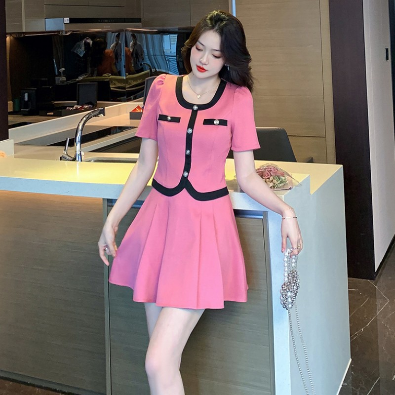 Ladies temperament skirt fashion Korean style dress 2pcs set