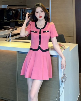 Ladies temperament skirt fashion Korean style dress 2pcs set