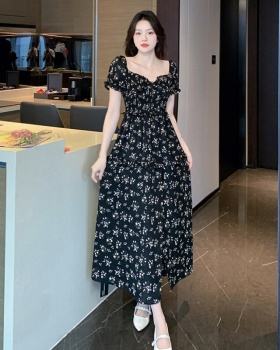 Split Korean style dress temperament long dress for women