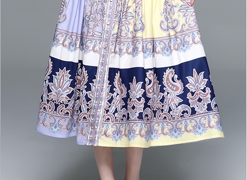 Cotton linen long dress spring and autumn dress